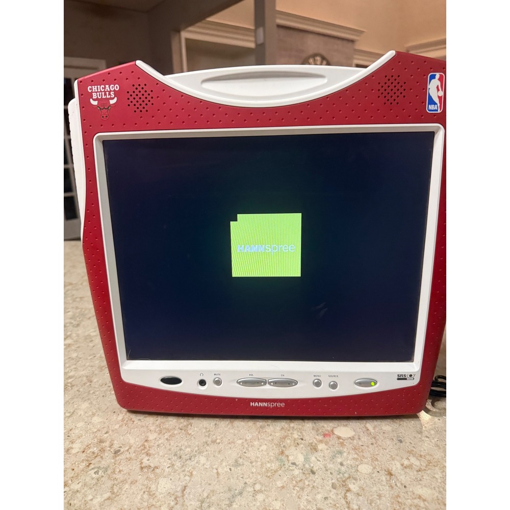 Hannspree Chicago Bulls NBA LCD TV T153 Red Jersey Basketball Stand 2005 15 inch